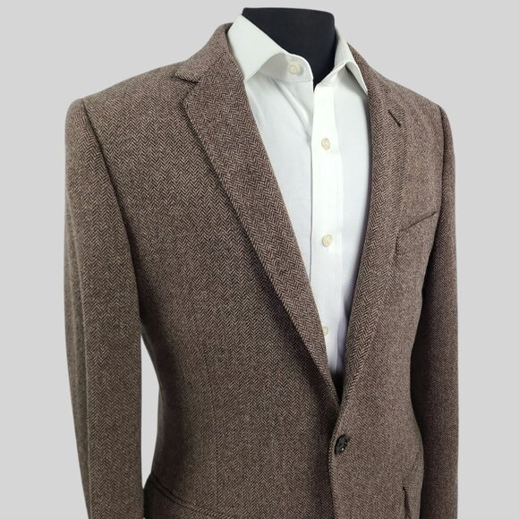 J. Crew Men's Ludlow Herringbone Sport Coat Blazer 40R - Picture 3 of 14
